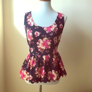 Anthropologie Peplum Top